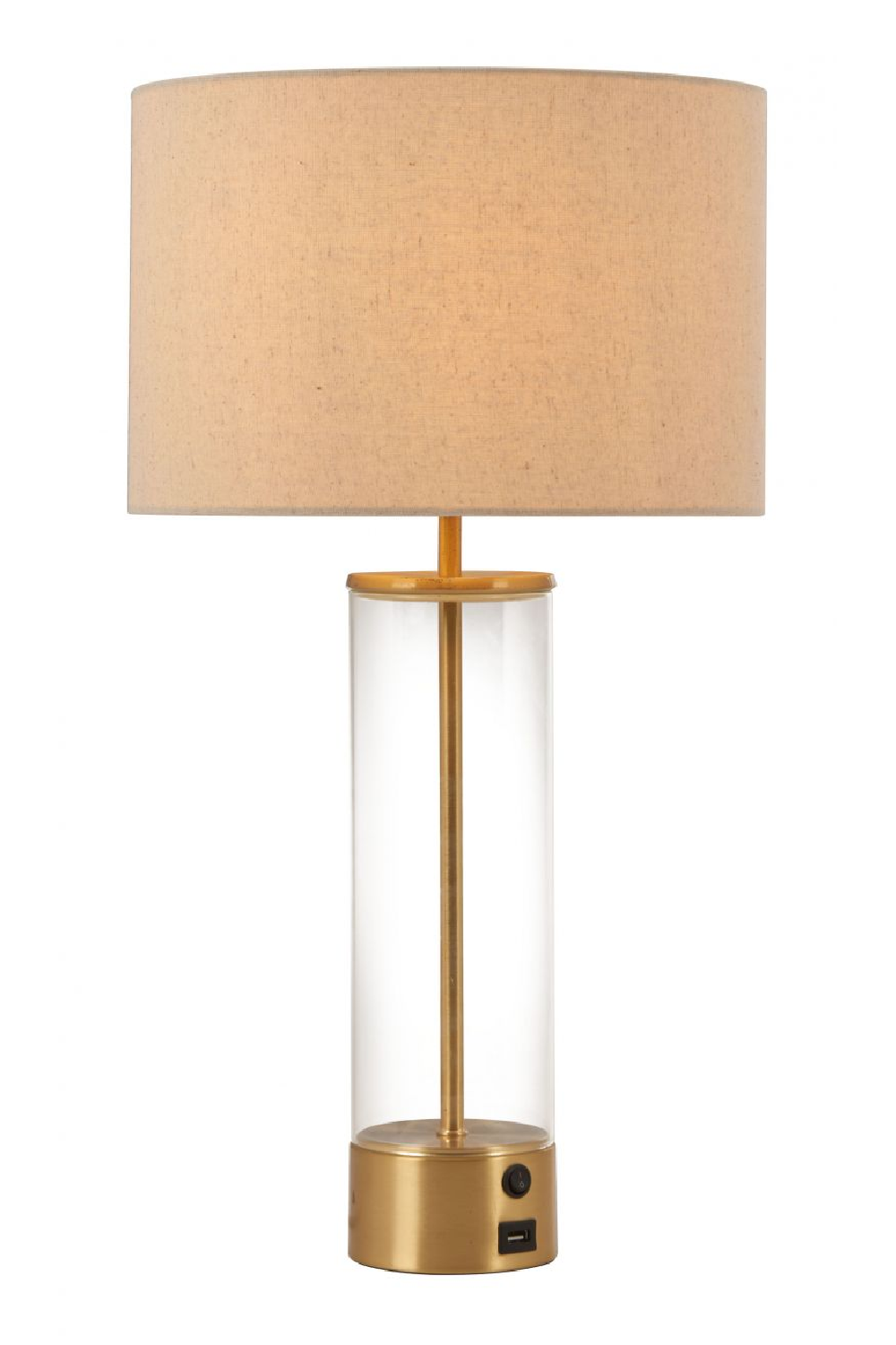 Beige Drum Shade Table Lamp | OROA Modern Boreal | Oroa.com