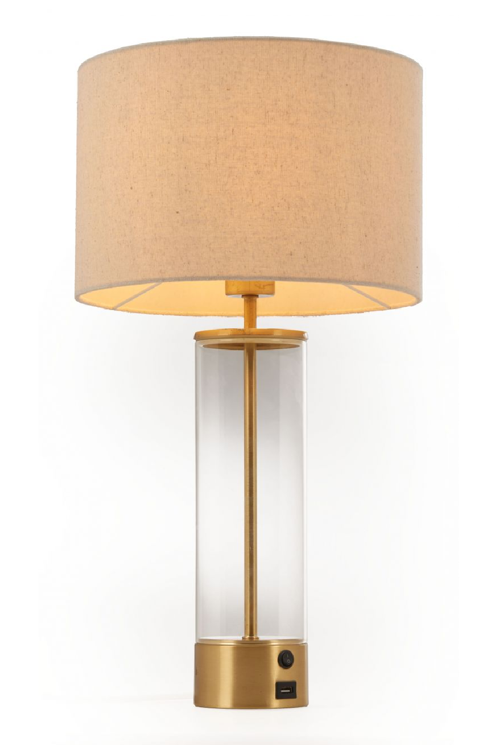 Beige Drum Shade Table Lamp | OROA Modern Boreal | Oroa.com