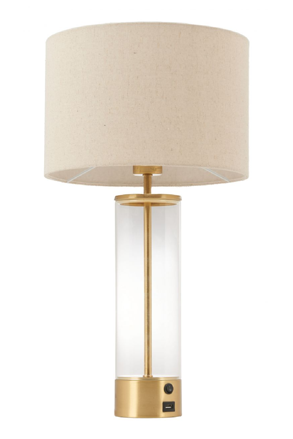 Beige Drum Shade Table Lamp | OROA Modern Boreal | Oroa.com
