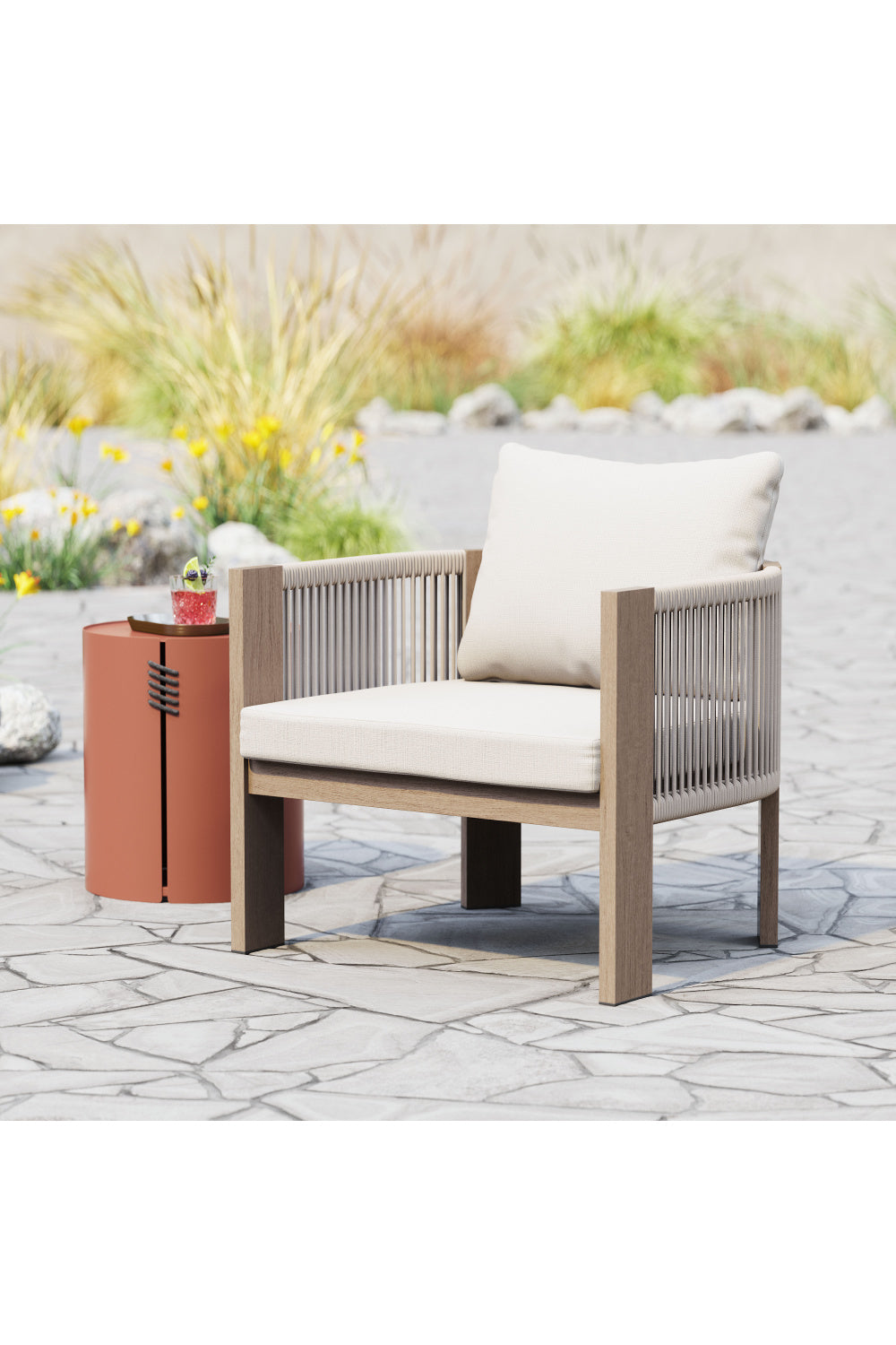 Beige Outdoor Accent Chair | Oroa.com