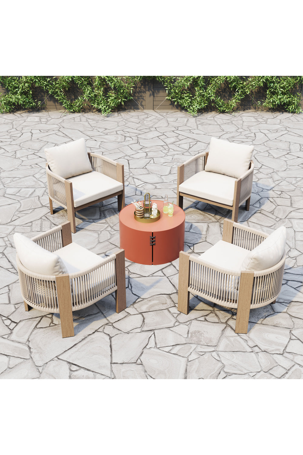 Beige Outdoor Accent Chair | Oroa.com