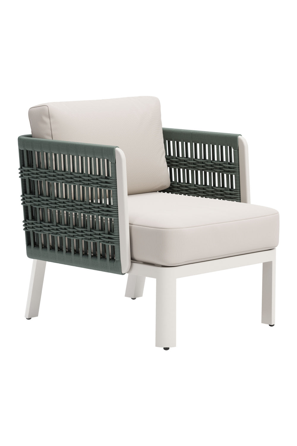 White Olefin Outdoor Lounge Armchair | Oroa.com