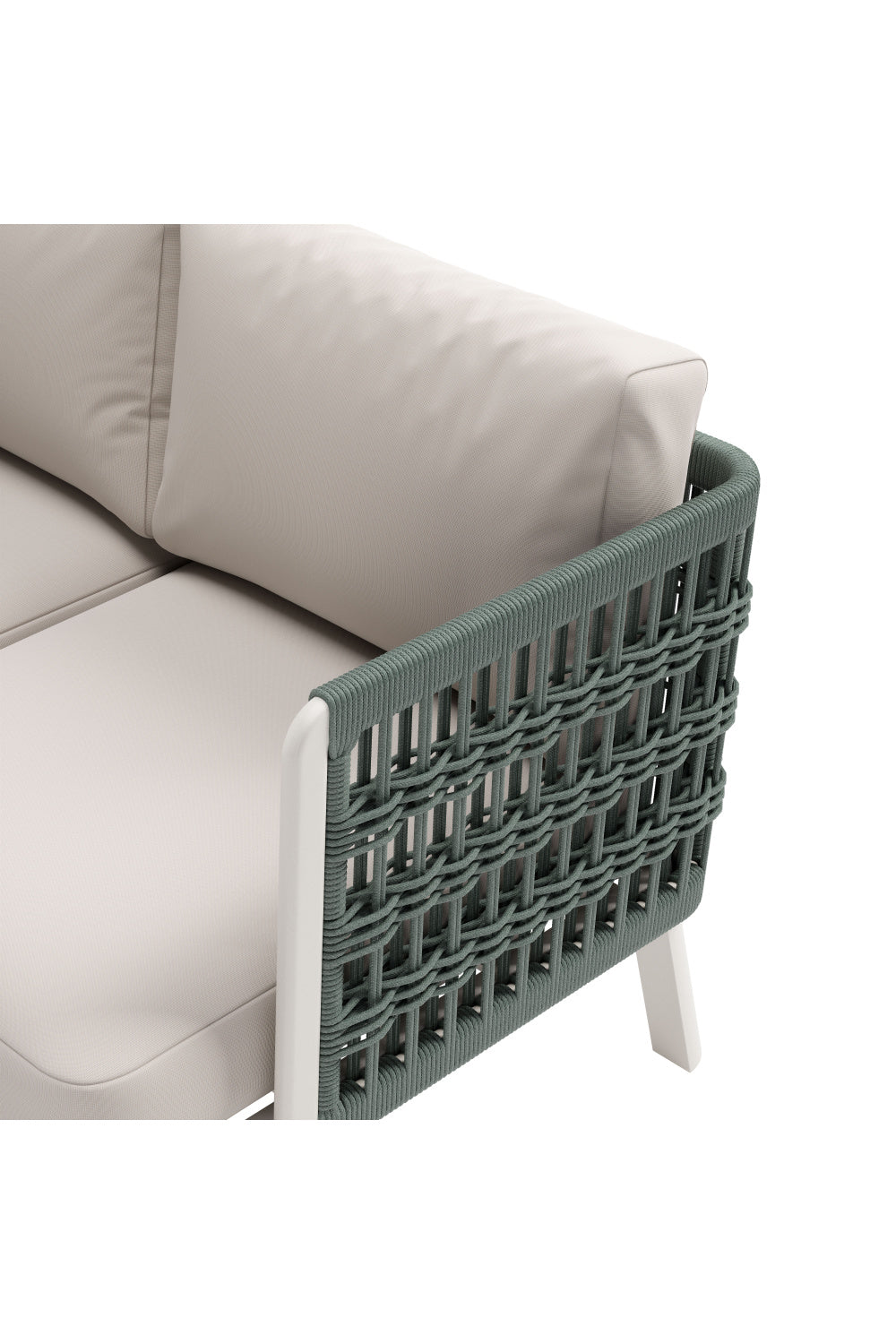 White Olefin Outdoor Sofa | Oroa.com