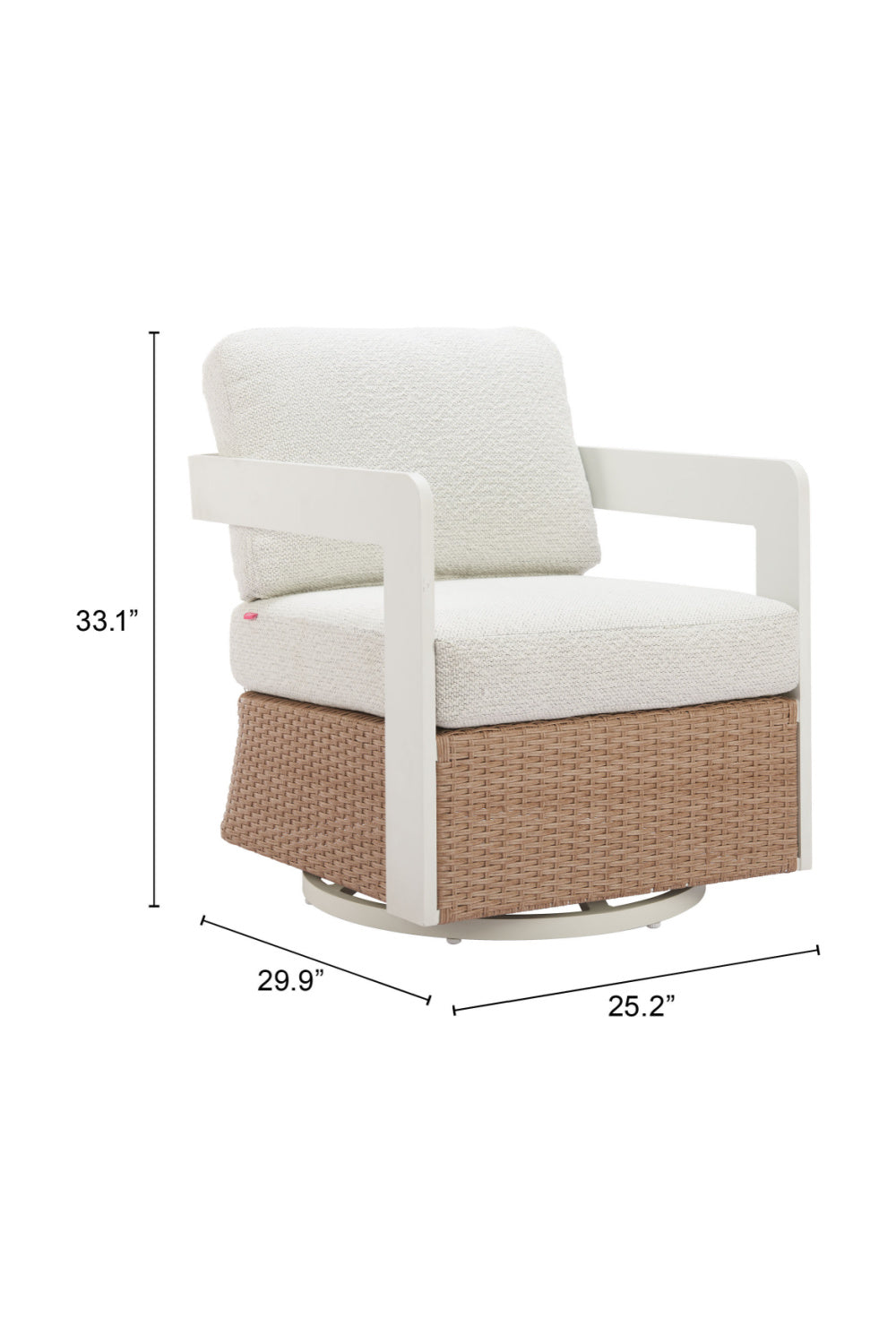 Brown Base Outdoor Swivel Chair | Oroa.com