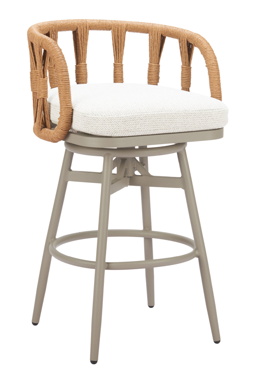 Rattan Weave Swivel Bar Stool | Oroa.com