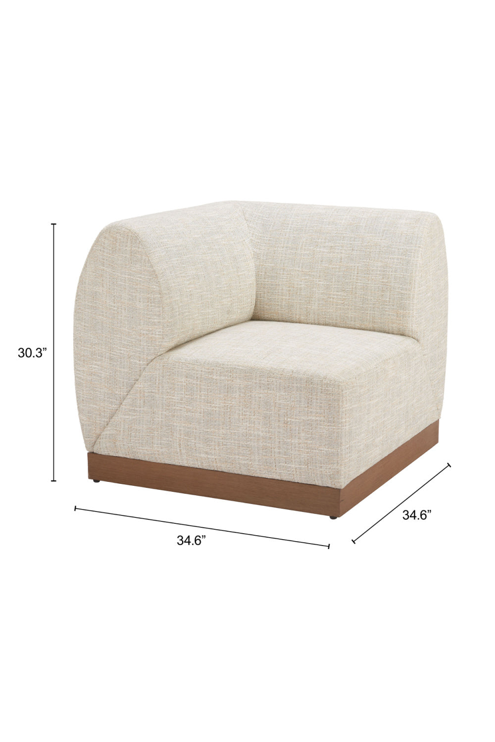 Beige Outdoor Corner Chair | Oroa.com