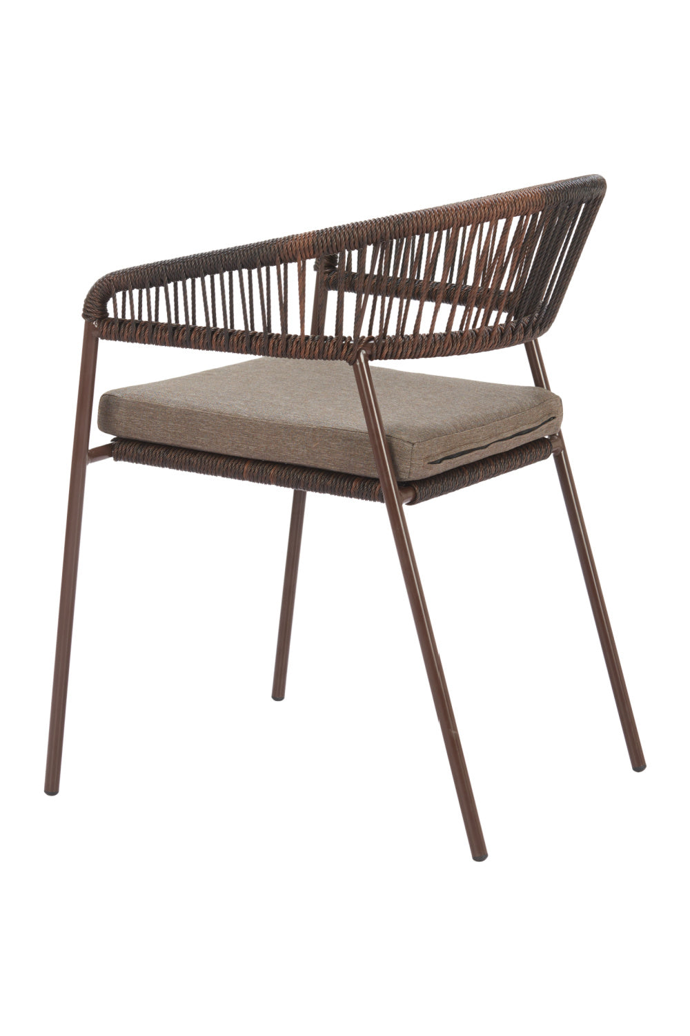 Brown Rattan Outdoor Dining Chairs (2) | Oroa.com