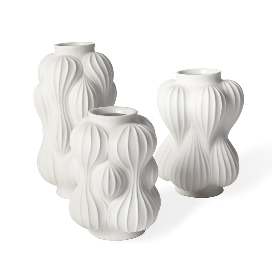 Carved Porcelain Vase L | Jonathan Adler Balloon | Oroa.com
