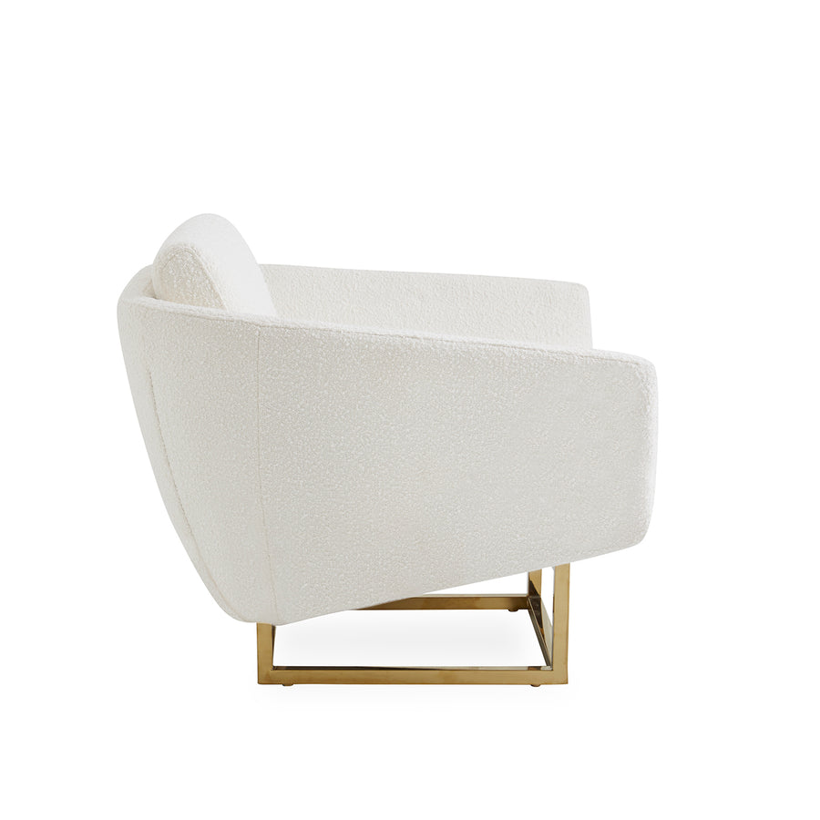 Brass Base Velvet Lounge Chair | Jonathan Adler Beaumont | Oroa.com