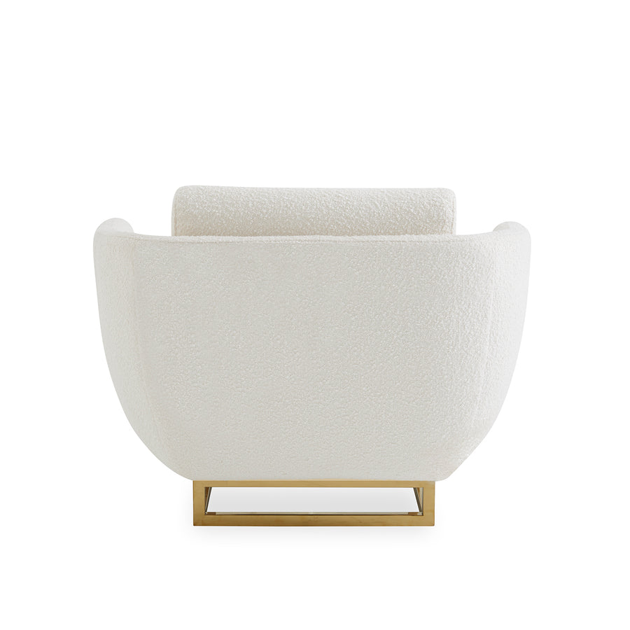 Brass Base Velvet Lounge Chair | Jonathan Adler Beaumont | Oroa.com