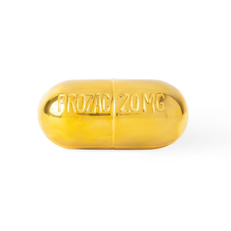 Solid Brass Pill Box | Jonathan Adler Prozac | Oroa.com