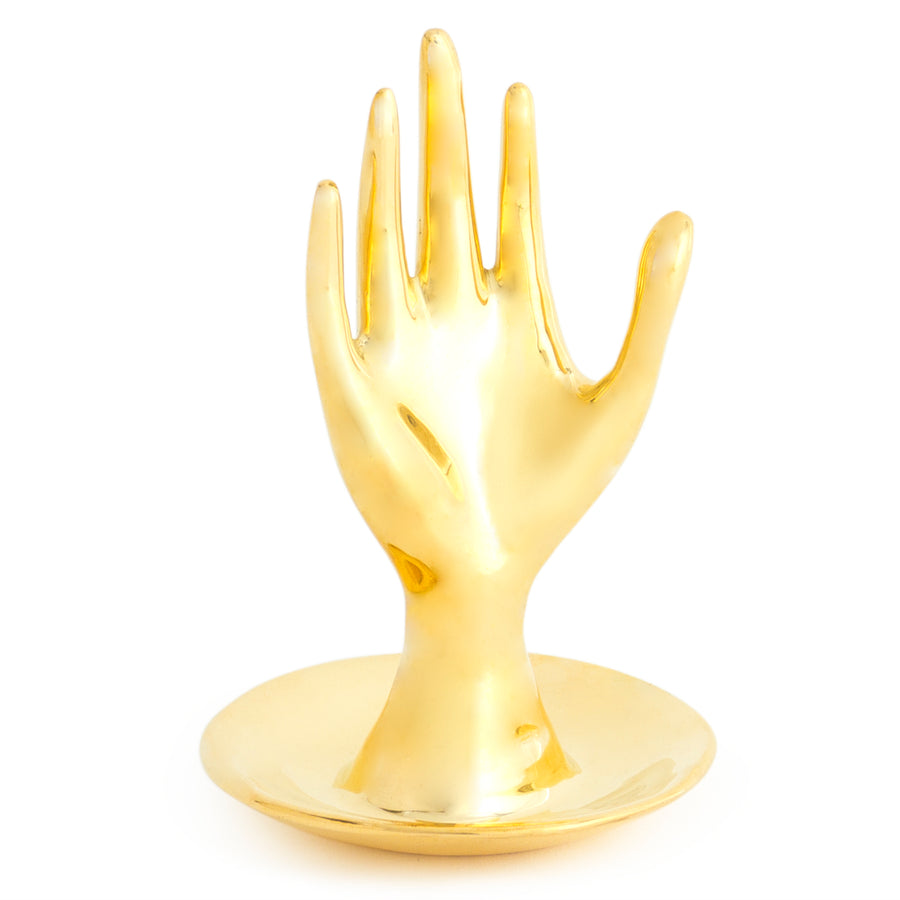 Polished Brass Ring Holder | Jonathan Adler Hand | Oroa.com