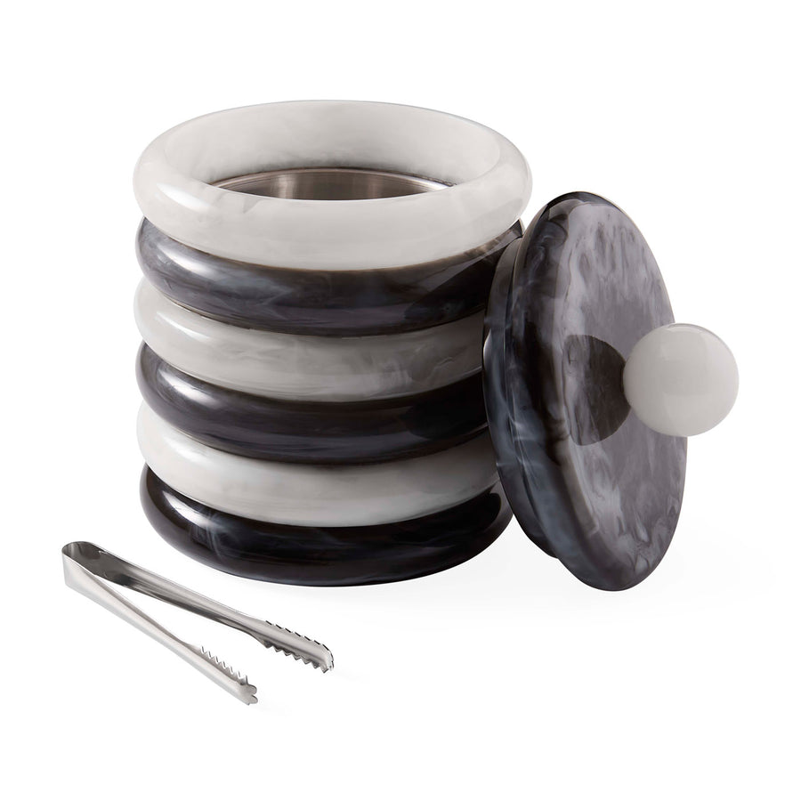 Black & White Ice Bucket | Jonathan Adler Mustique | Oroa.com