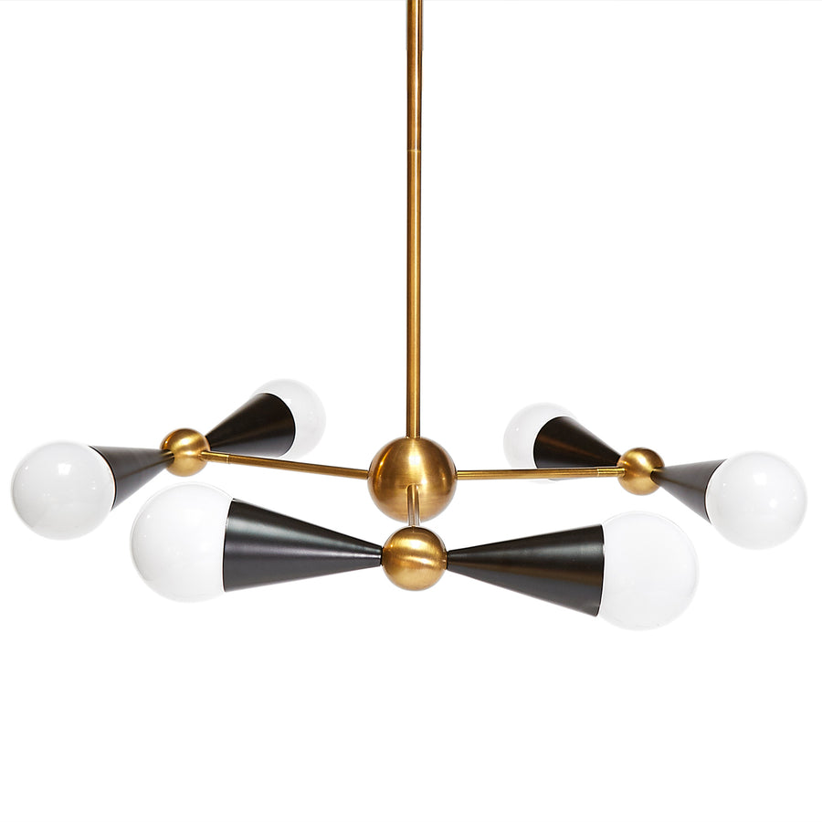 Antique Brass 6-Light Chandelier | Jonathan Adler Caracas | Oroa.com