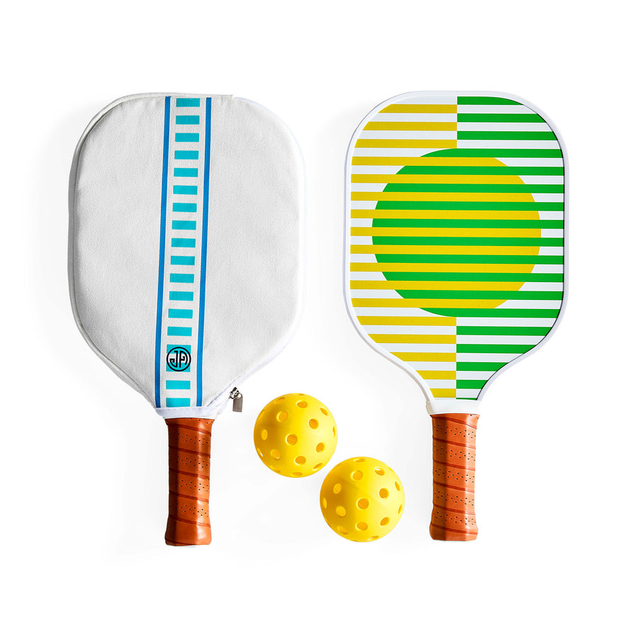 Leather Wrapped Pickleball Set | Jonathan Adler Copenhagen