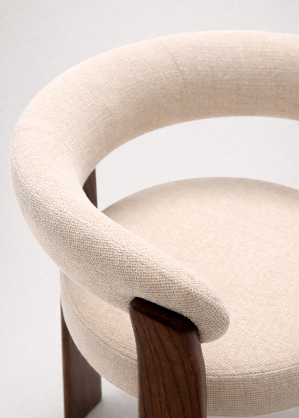 Modern dining chair with dark wood legs - www.oroa.com | Oroa.com