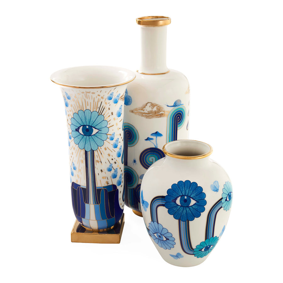 Floral Eye Porcelain Urn | Jonathan Adler Druggist | Oroa.com