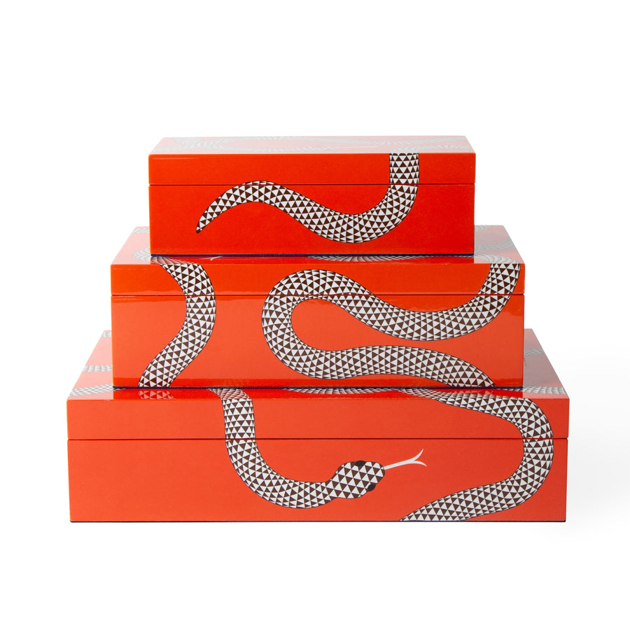 Serpent Print Lacquer Box S | Oroa.com