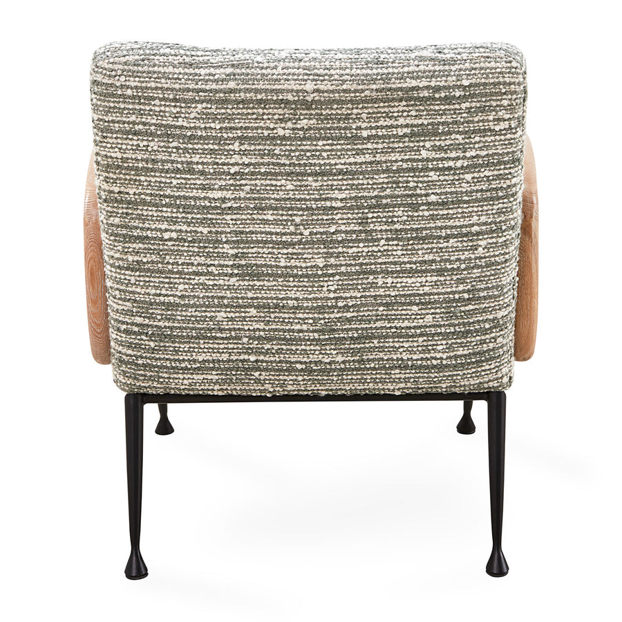 Striated Bouclé Lounge Chair | Jonathan Adler Gainsbourg | Oroa.com