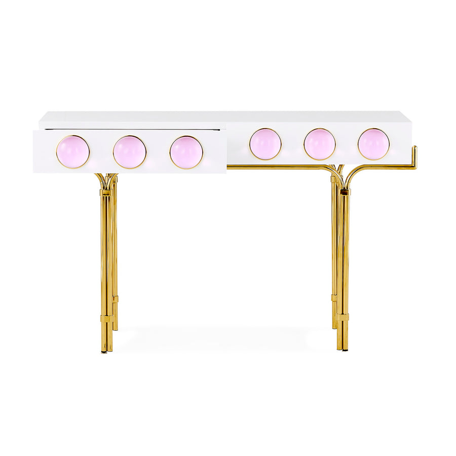 Pink Cabochons 2-Drawer Console | Oroa.com
