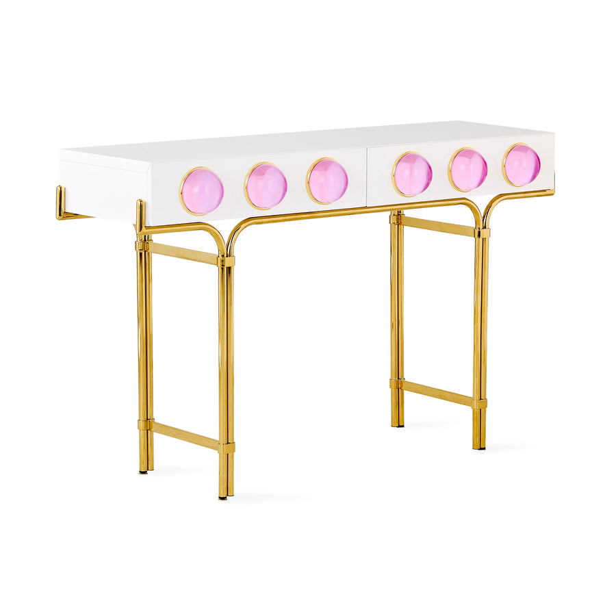 Pink Cabochons 2-Drawer Console | Oroa.com