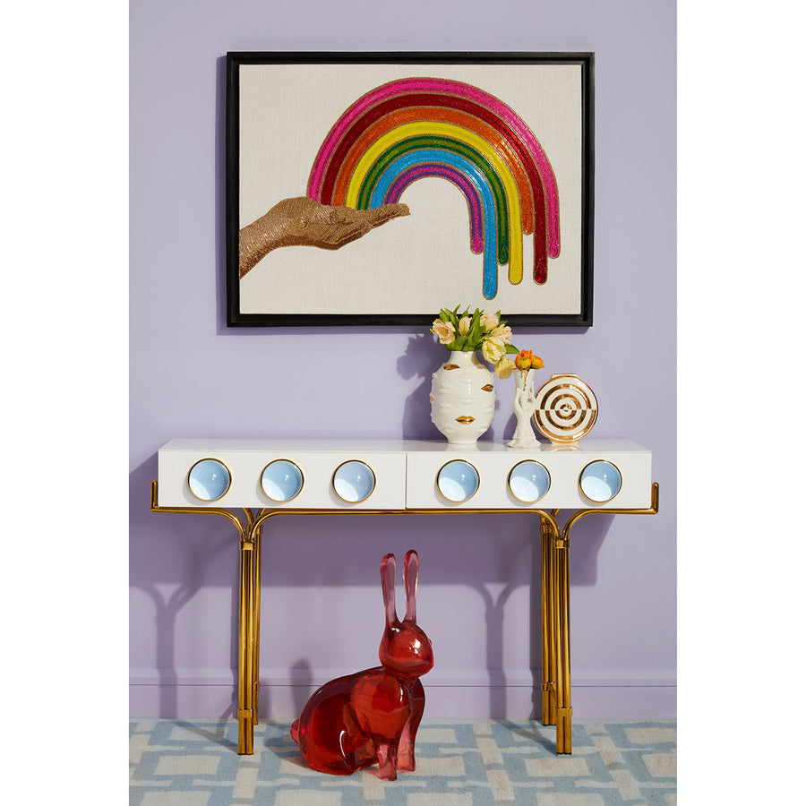 Blue Cabochons 2-Drawer Console | Jonathan Adler | Oroa.com
