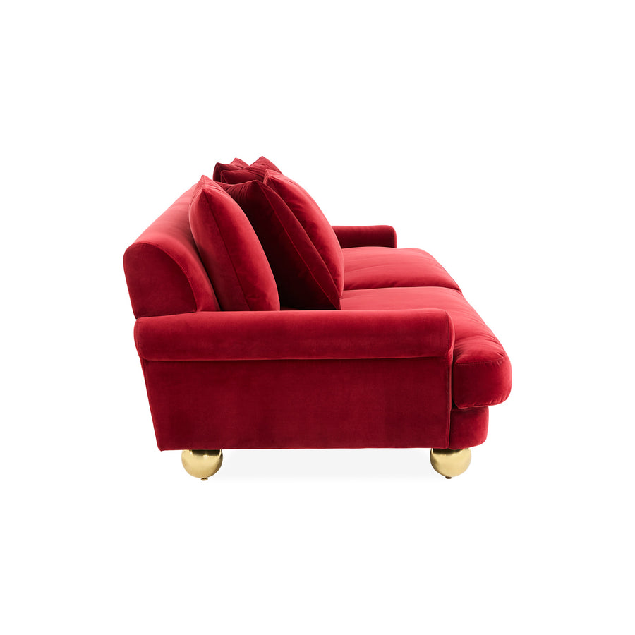 Orb Feet Velvet Sofa | Jonathan Adler Greenwich | Oroa.com