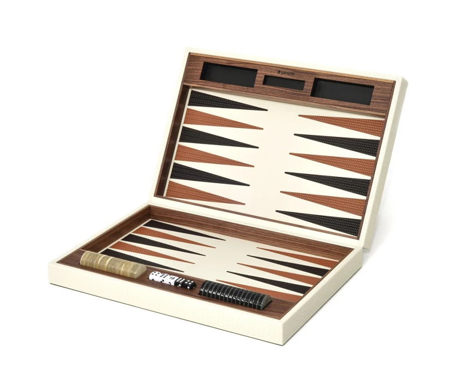 Walnut Wood Backgammon Set | Pinetti