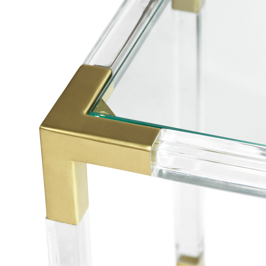 Clear Acrylic Framed Console | Jonathan Adler Jacques | Oroa.com