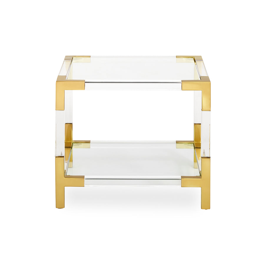 Two-Tier Glass Accent Table | Jonathan Adler Jacques | Oroa.com
