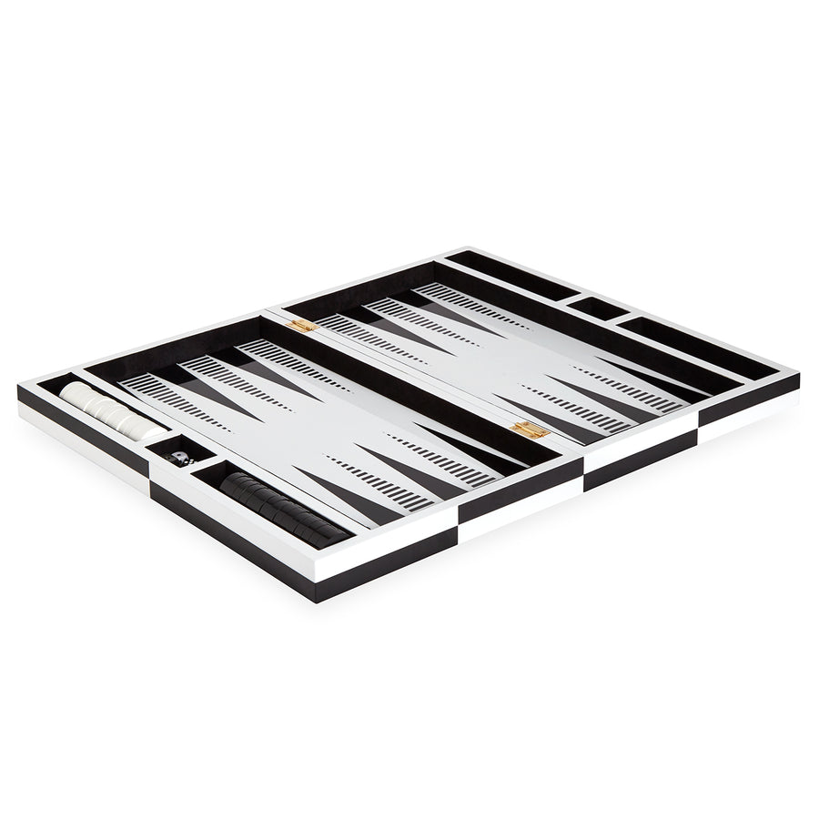 Black & White Backgammon Set | Jonathan Adler Op Art | Oroa.com