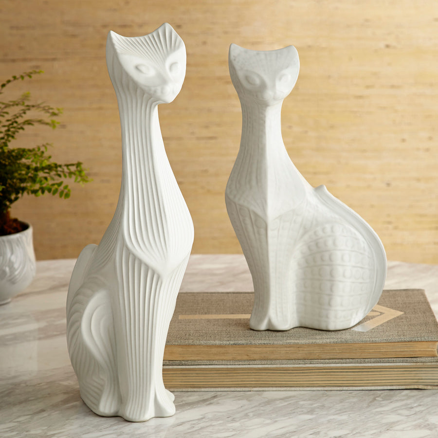 Stoneware Tall Cat Decor | Jonathan Adler Menagerie | Oroa.com