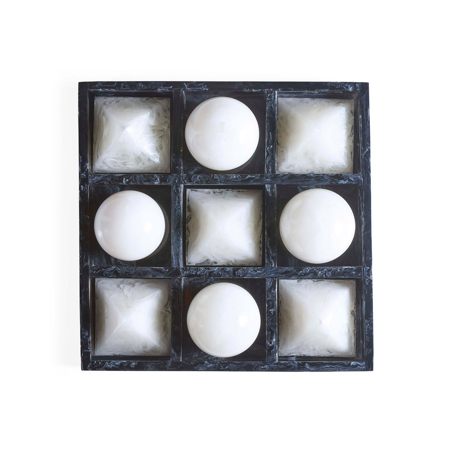Black & White Tic-Tac-Toe Set | Jonathan Adler Mustique | Oroa.com