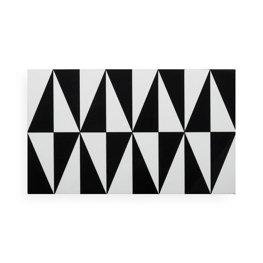 Black & White Lacquer Box M | Jonathan Adler Op Art