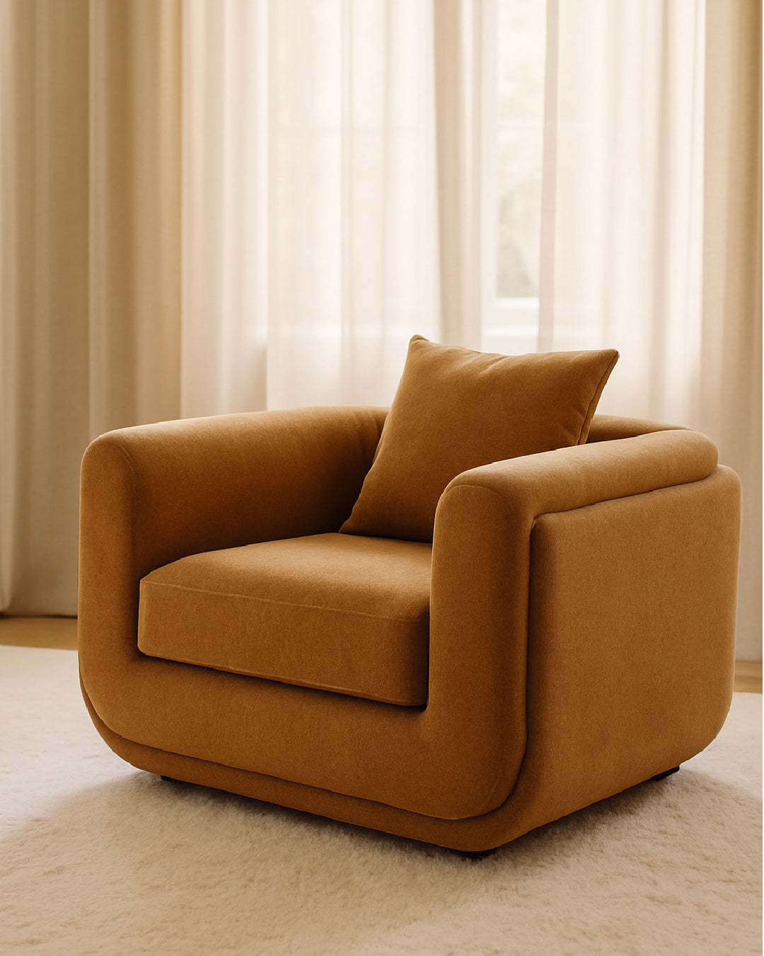 orange modern lounge chair - www.oroa.com | Oroa.com