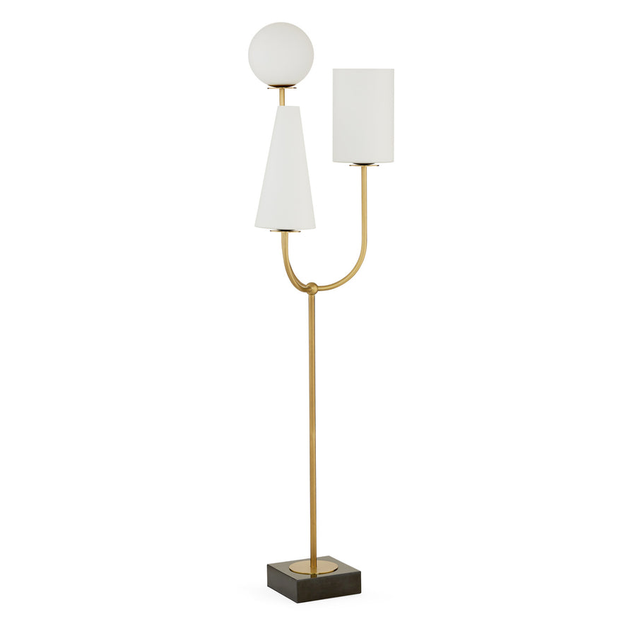 Milk Glass Shades Floor Lamp | Jonathan Adler Paradiso | Oroa.com