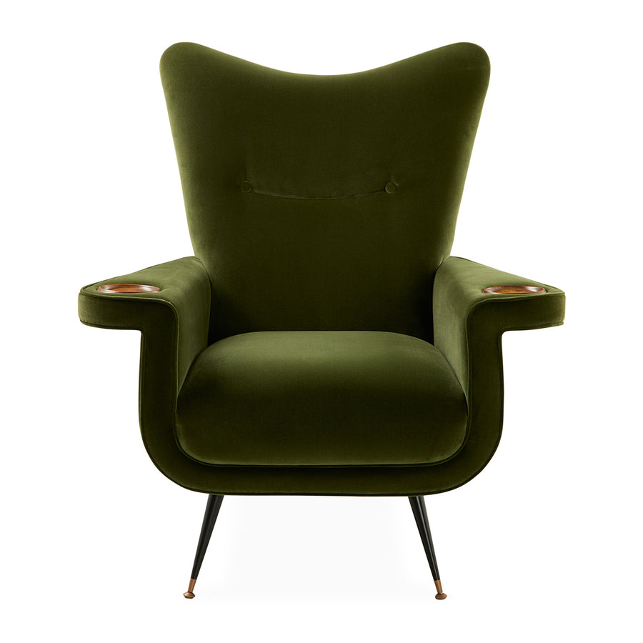 Green Velvet Lounge Chair | Jonathan Adler Pierre | Oroa.com