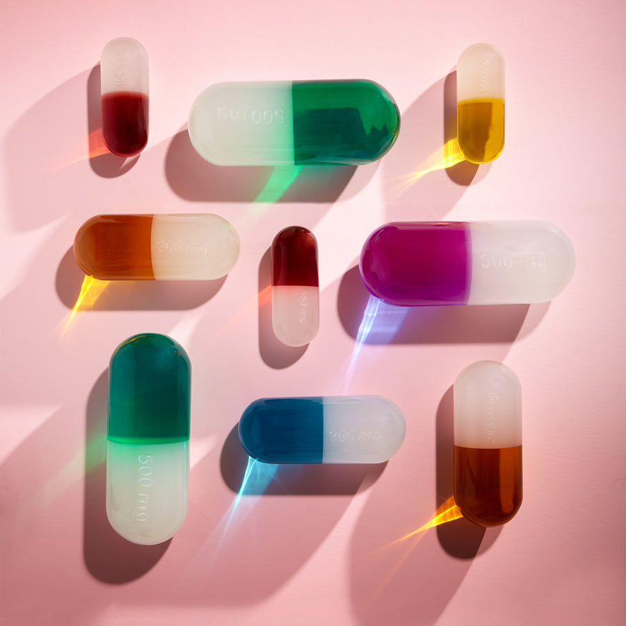 Acrylic Capsule Decorative Object L | Jonathan Adler Pill | Oroa.com