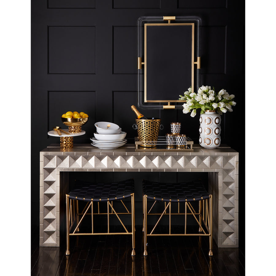 Nickel-Plated Console Table | Jonathan Adler Talitha | Oroa.com