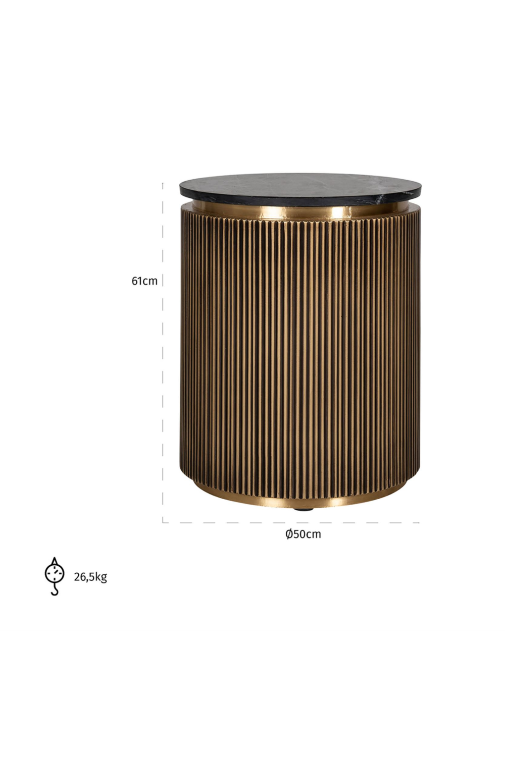 Modern Metal End Table | Oroa.com