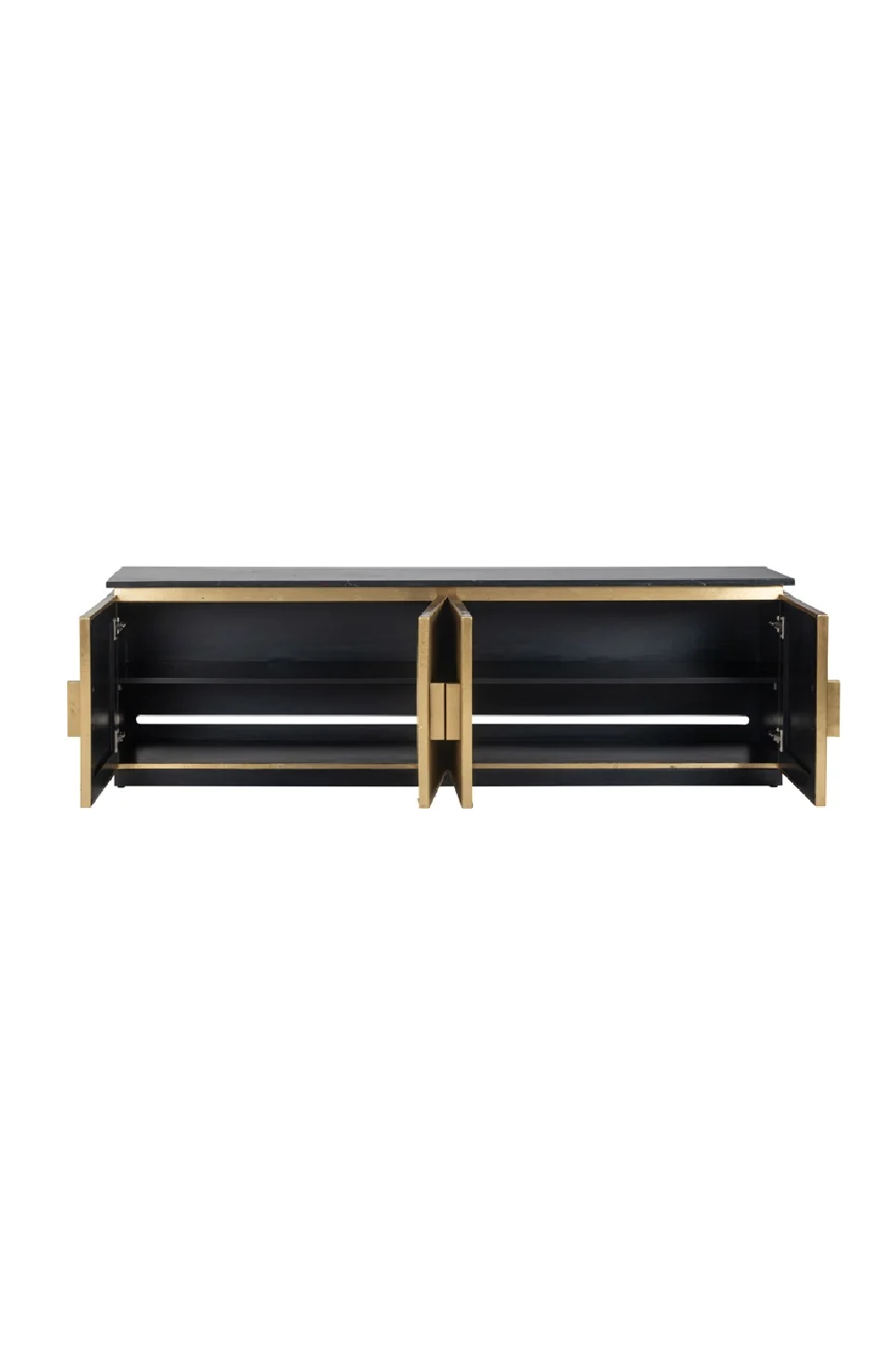 Gold 4-Door TV Unit | Oroa.com