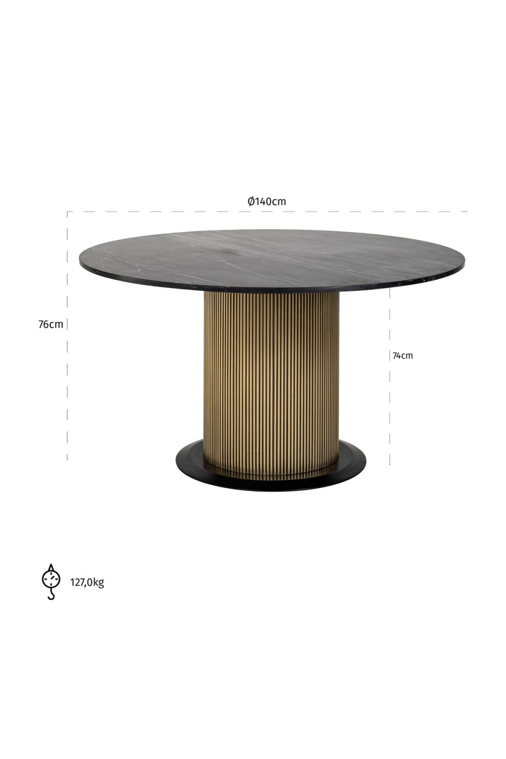 Modern Pedestal Dining Table | Oroa.com