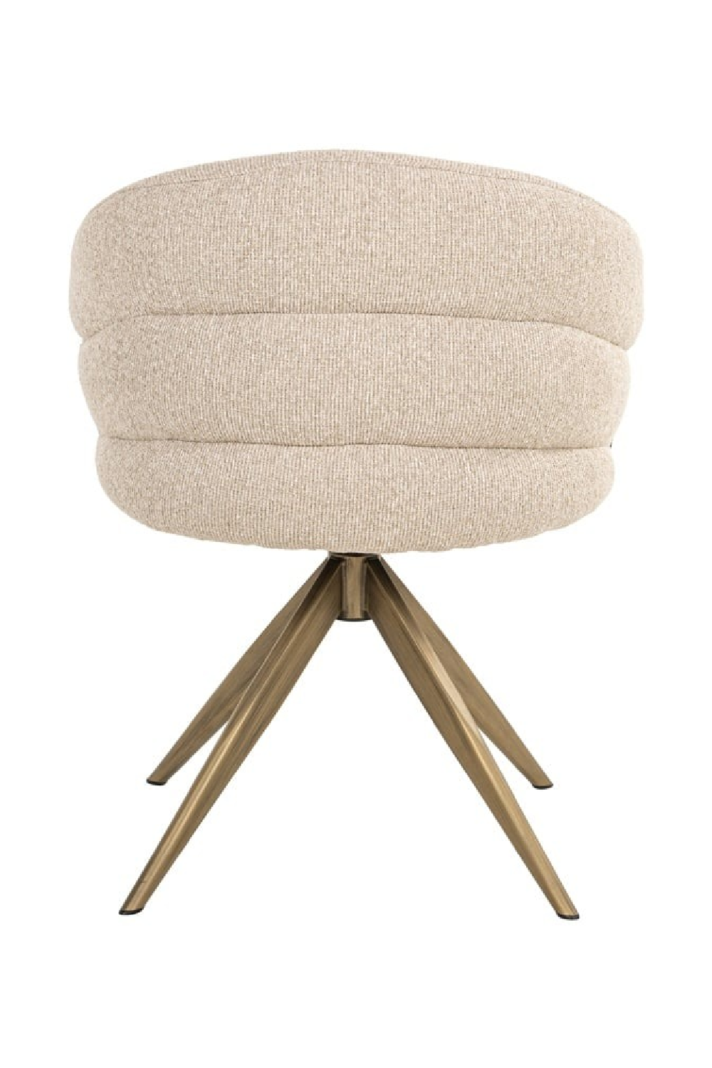 Cream Upholstered Swivel Chair | Oroa.com