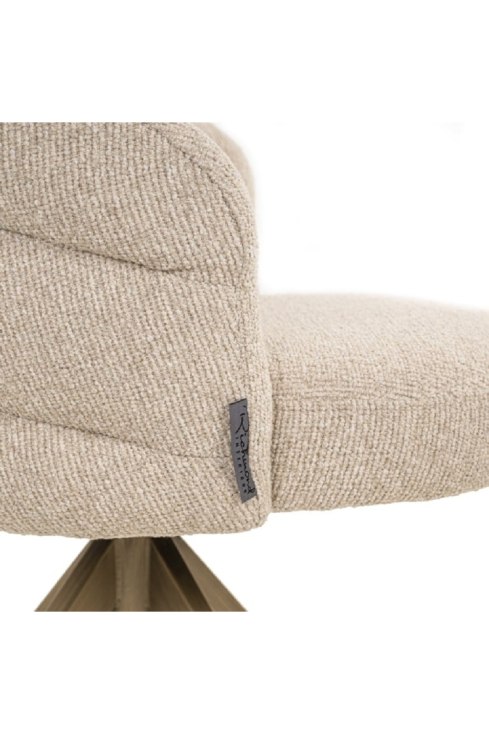 Cream Upholstered Swivel Chair | Oroa.com