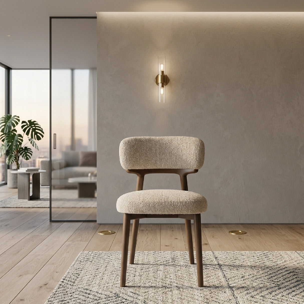 Wood Framed Dining Chairs (2) | Oroa.com