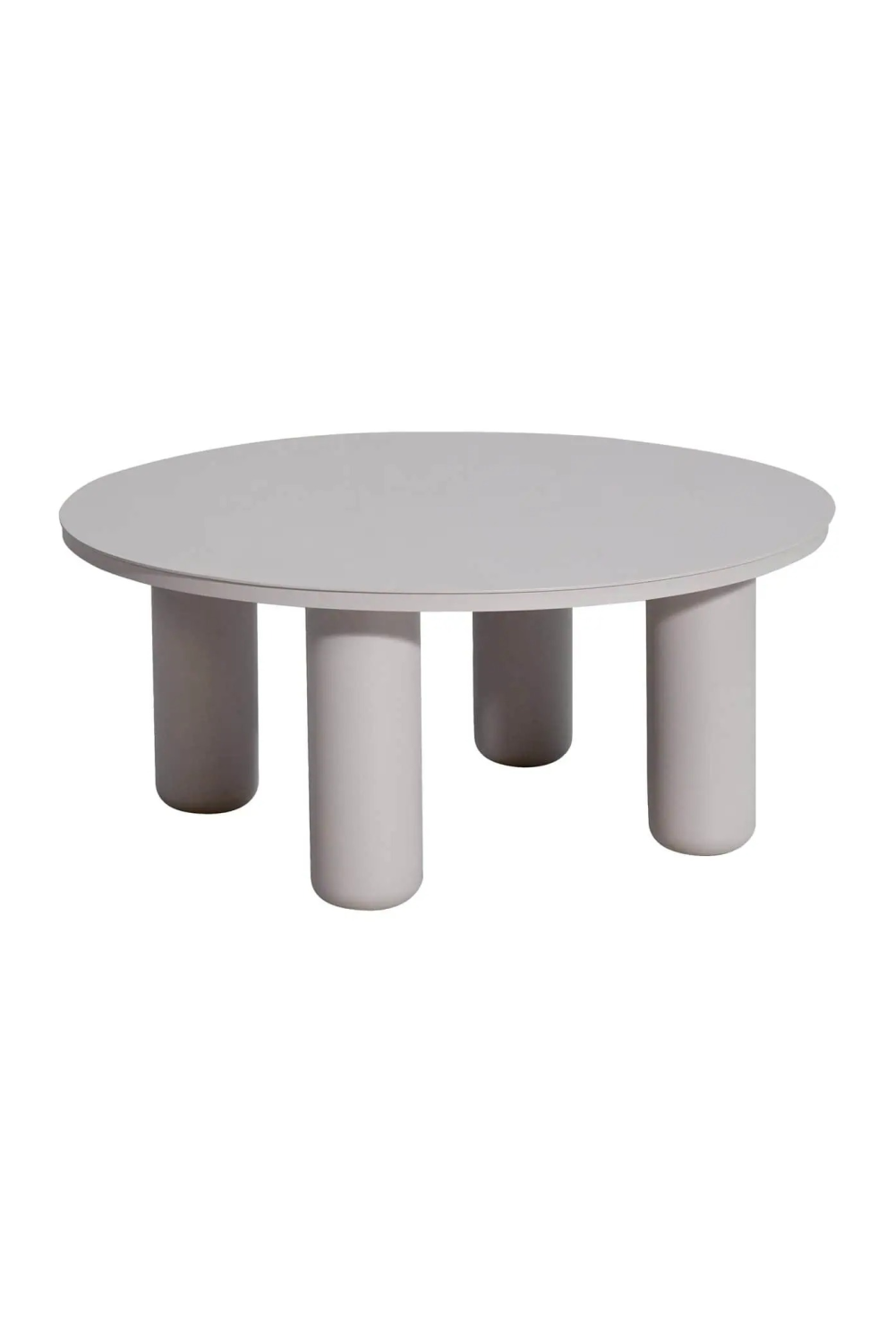 Beige Round Outdoor Coffee Table | Oroa.com