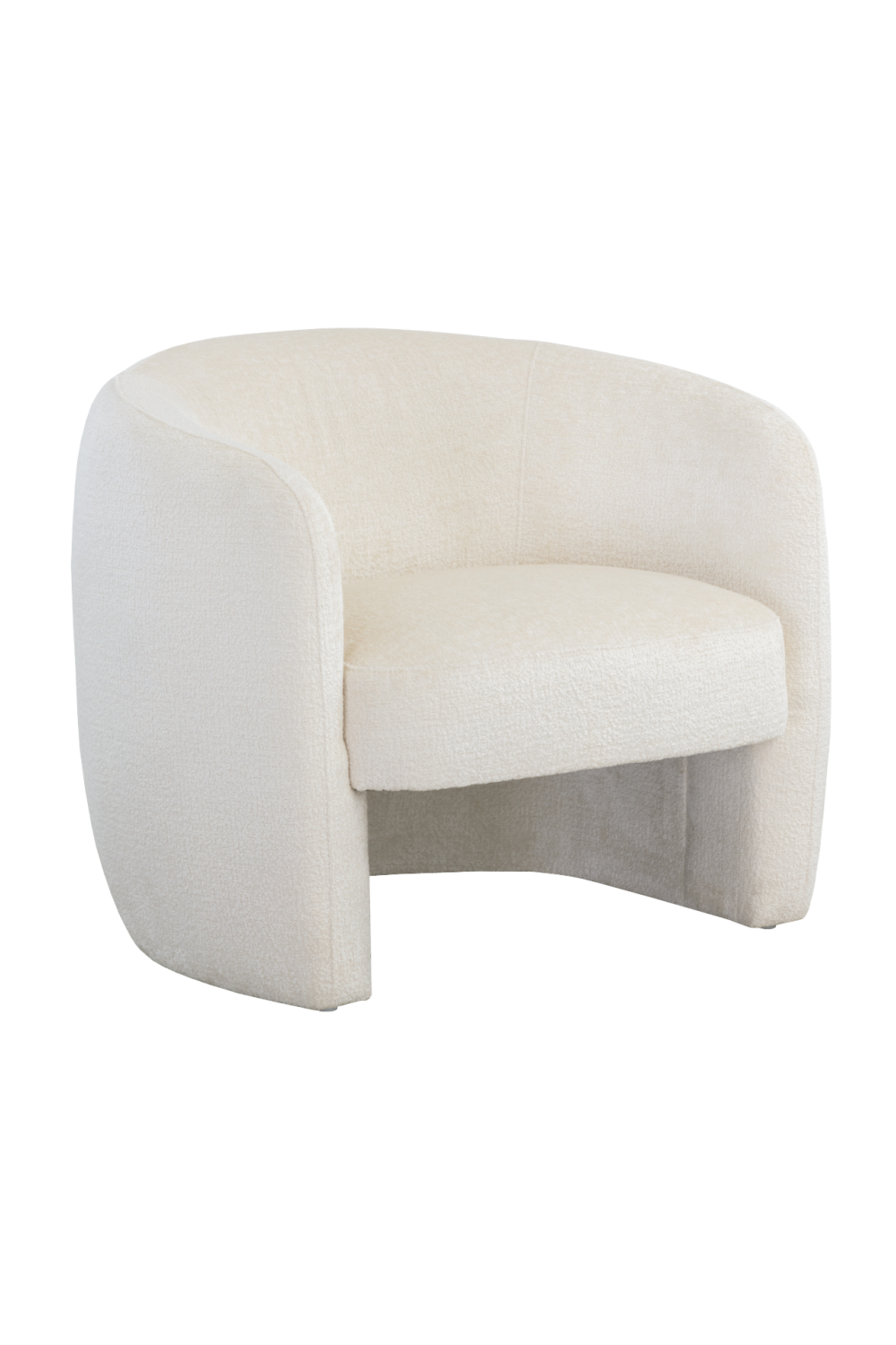 Modern European furniture - White Curved Lounge Chair - www.oroa.com | Oroa.com