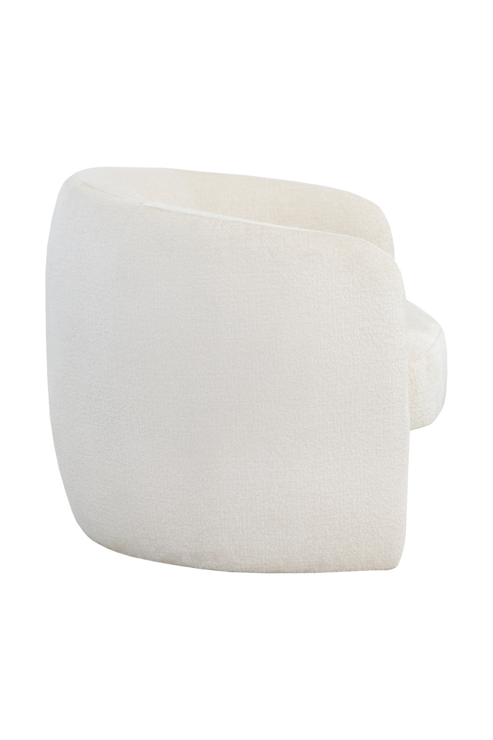 Modern European furniture - White Curved Lounge Chair - www.oroa.com | Oroa.com