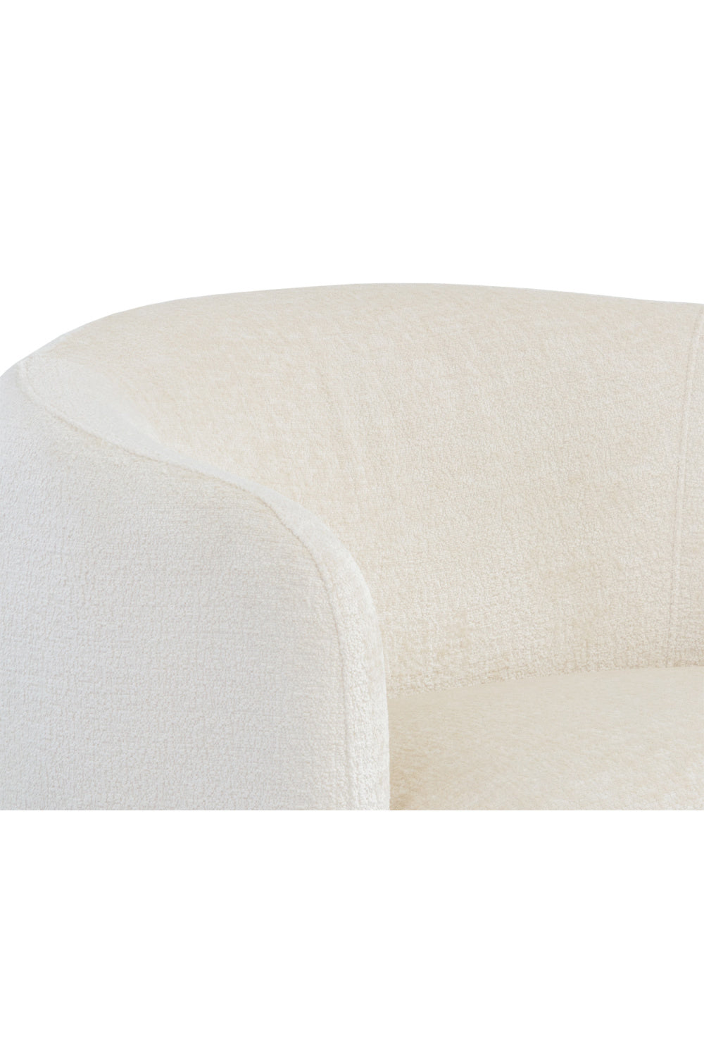 Modern European furniture - White Curved Lounge Chair - www.oroa.com | Oroa.com