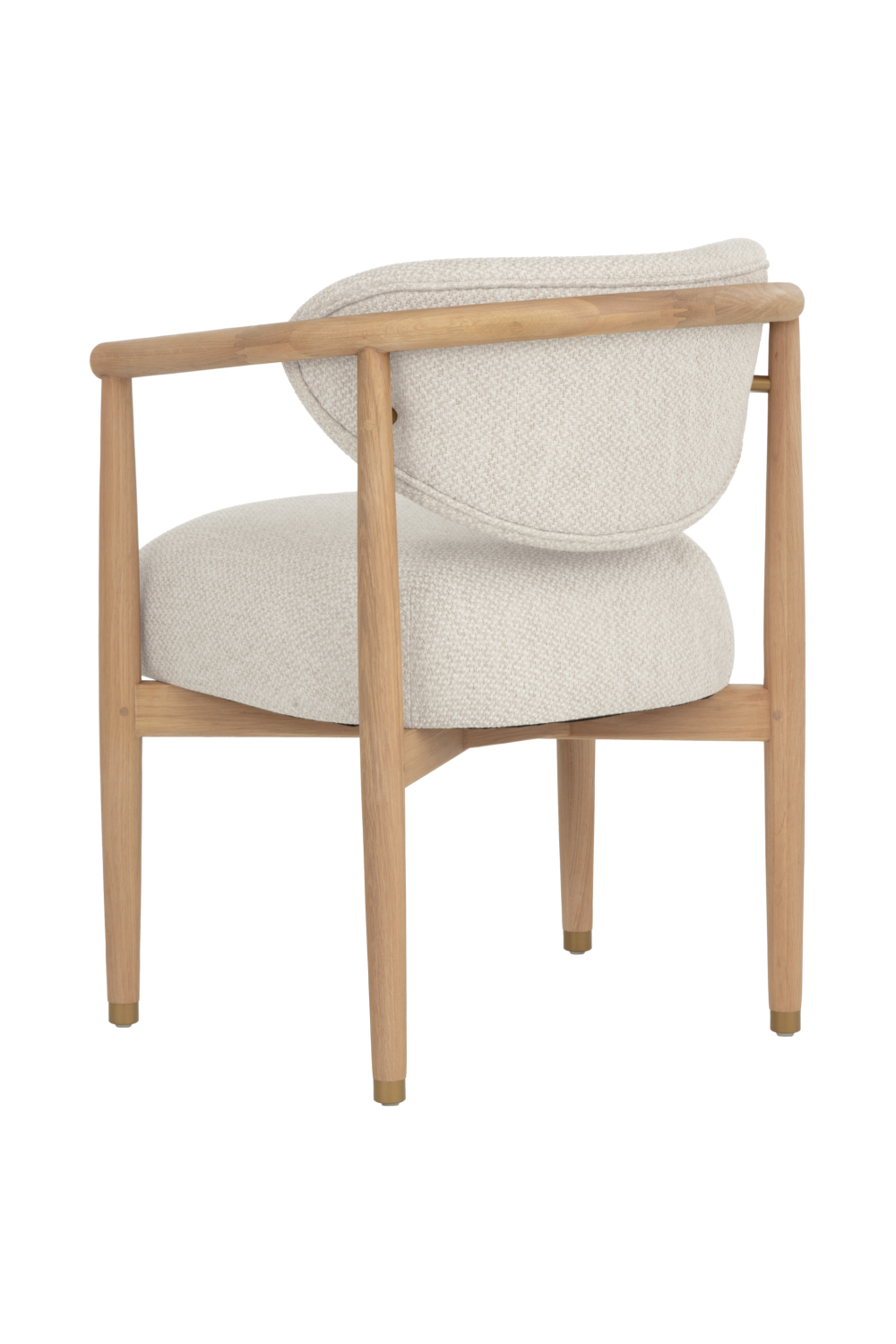 Modern European furniture - Round Oak Frame Dining Armchair - www.oroa.com | Oroa.com